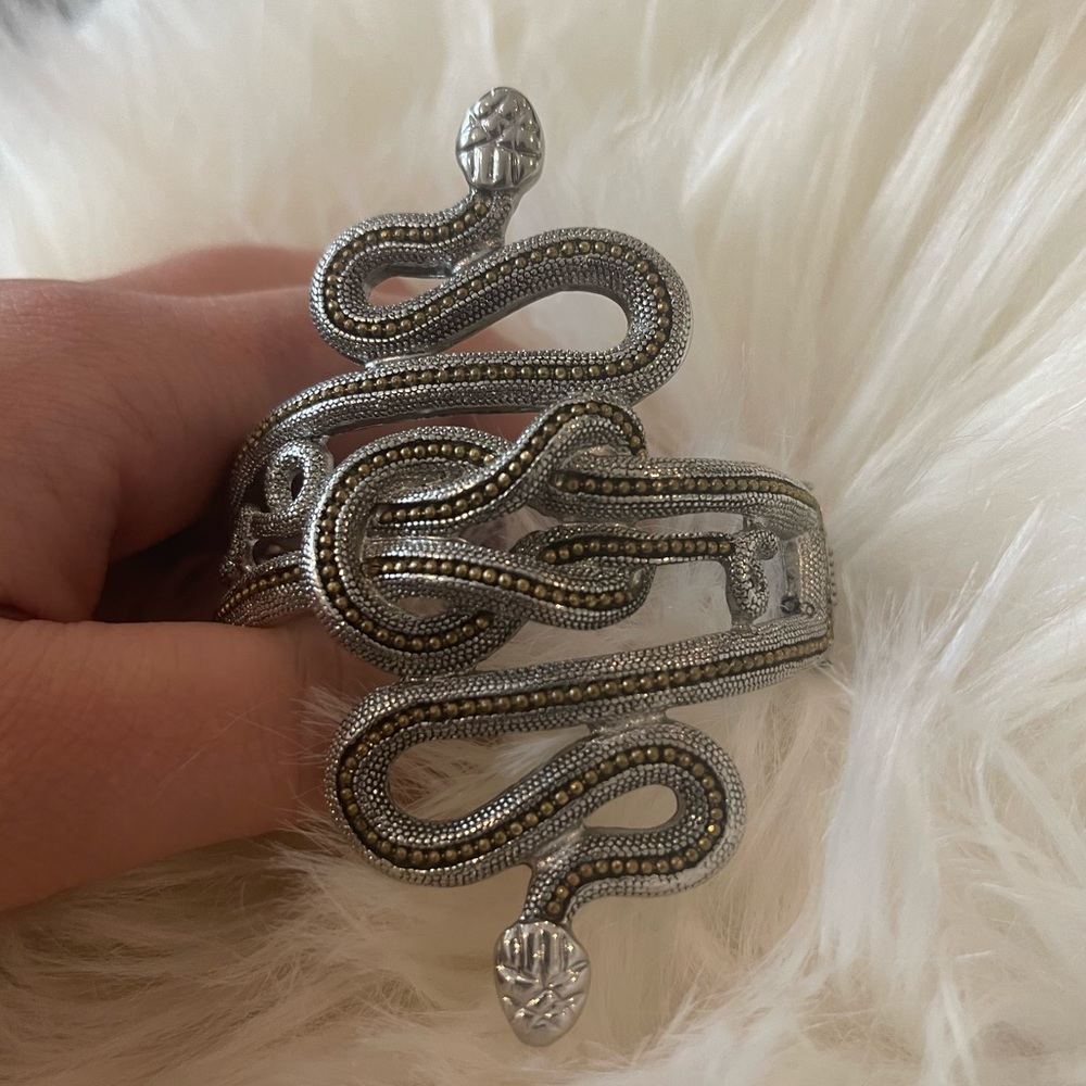 Intricate snake bracelet